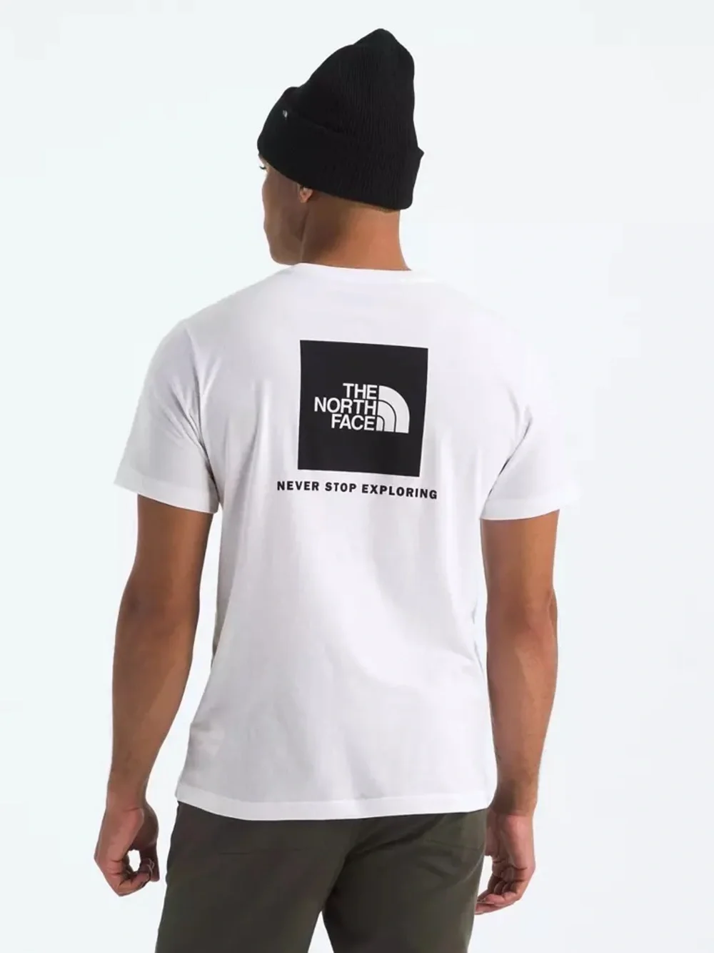 The North Face Men’s White Evo Throwback Short Sleeve Logo Tee